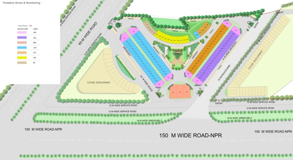 M3M 84 Market Layout